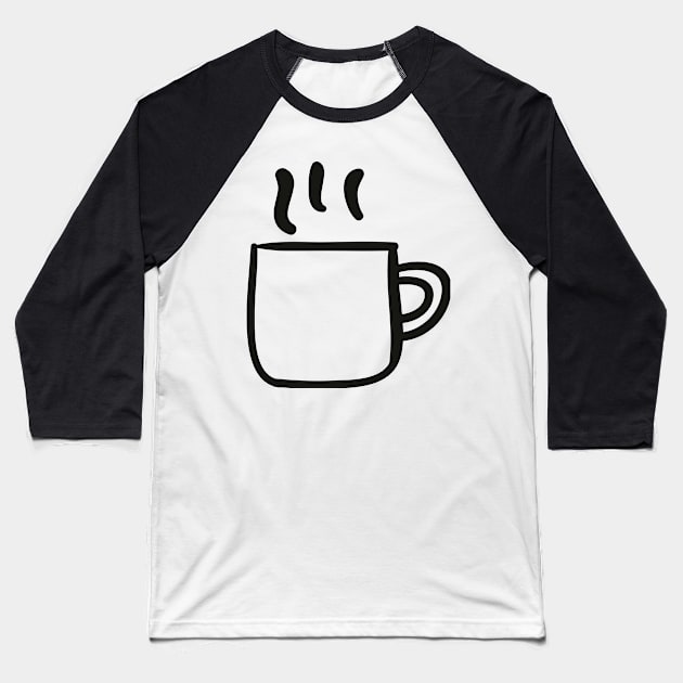 Cup of coffee Baseball T-Shirt by Pavlushkaaa